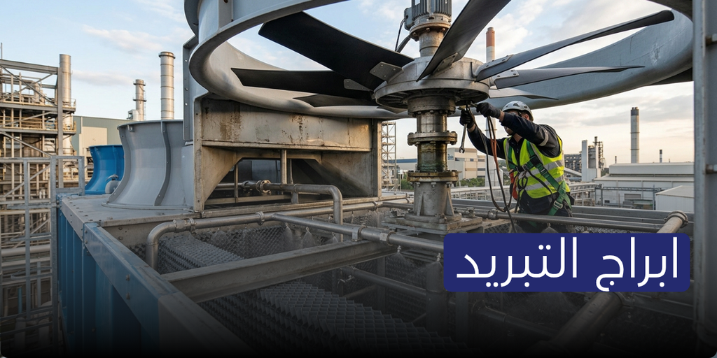 ابراج التبريد صيانة قطع غيار تركيب